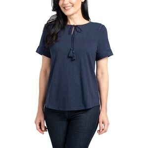 Hilary Radley Eyelet Slub Top